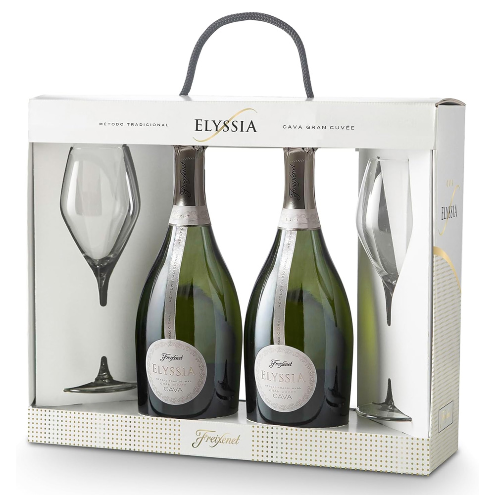 Pack Freixenet Elyssia 2 Botellas con 2 Copas