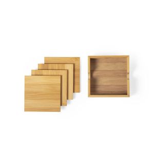 Set Posavasos Bambú personalizado