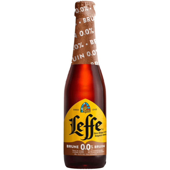 Leffe Brune Sin Alcohol 00 33Cl