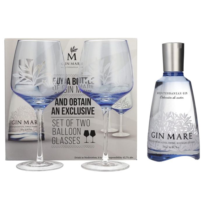 Gin Mare con 2 Copas