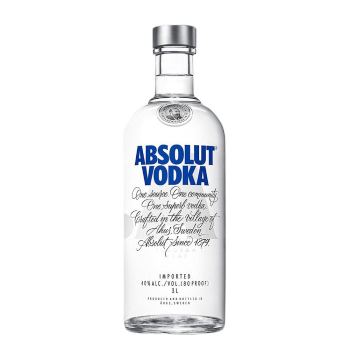 Absolut Blue 3 L