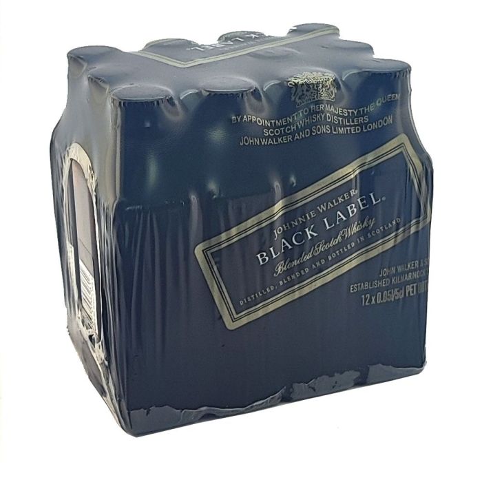 Johnnie Walker Black Label 5 cl (Pack 12 botellitas)