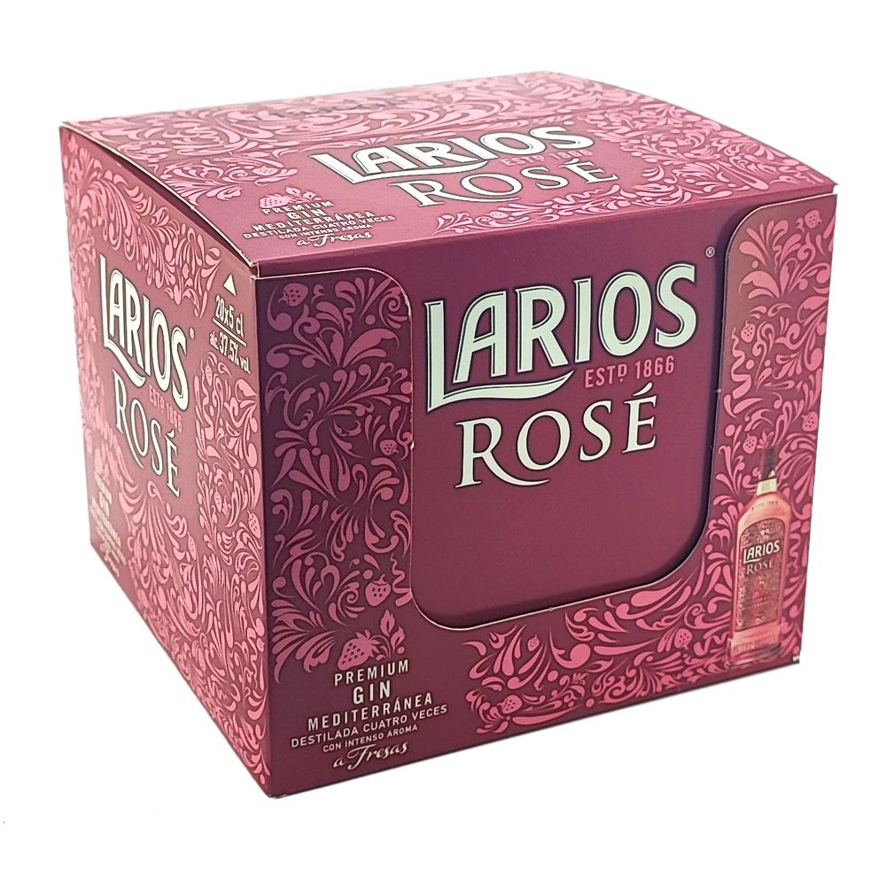 Larios Rose 5 cl (Pack 20 botellitas)