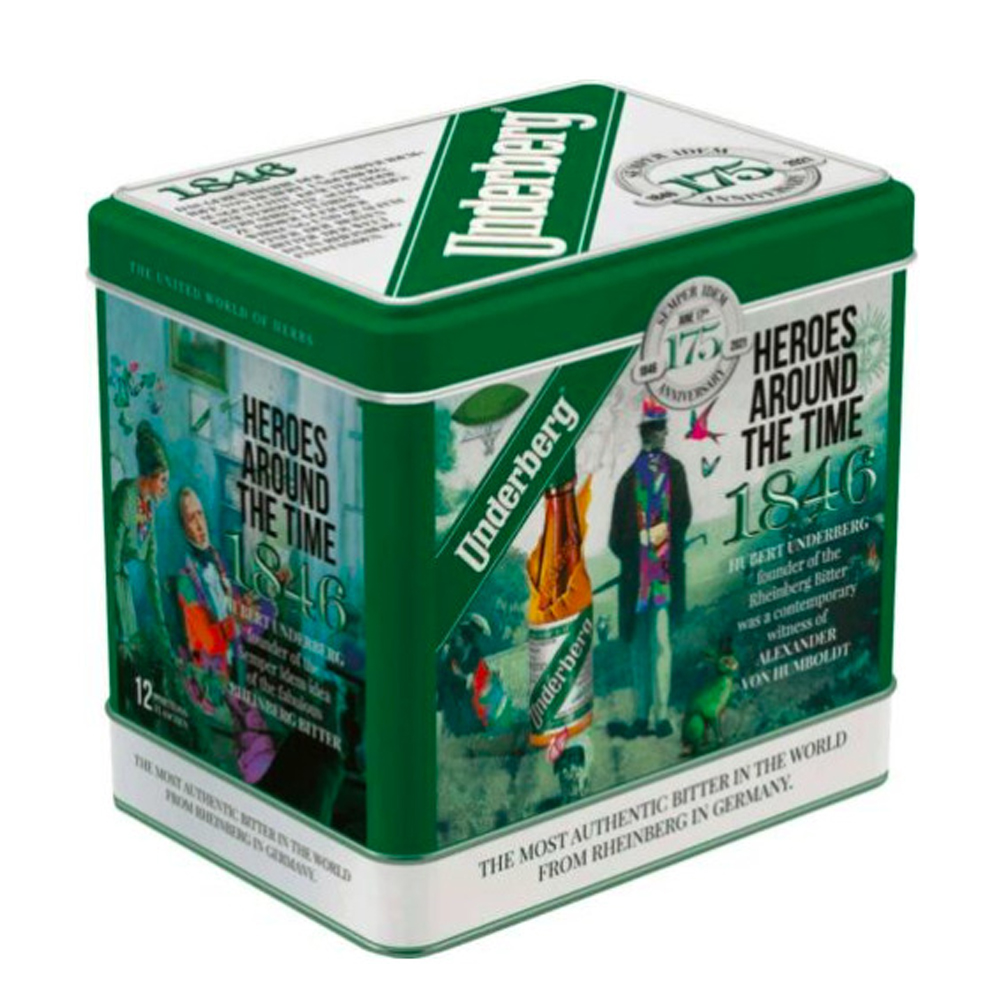 Pack Underberg 12 Unidades Caja Metal
