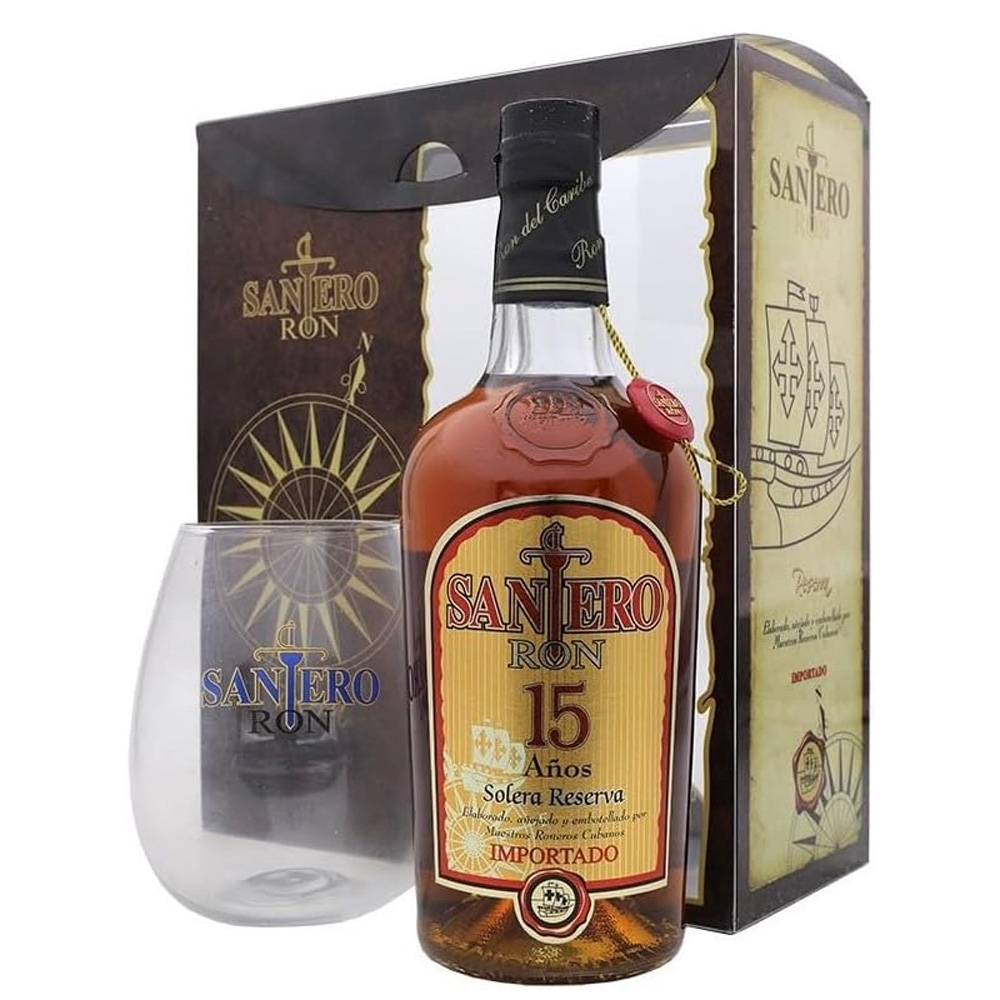 Santero 15 Años + Estuche y Copa