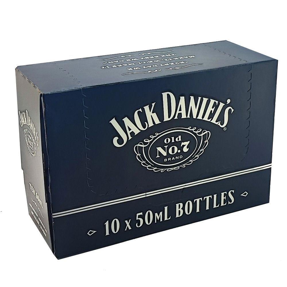 Jack Daniels Nº7 Plástico 5 cl (Pack 10 botellitas)