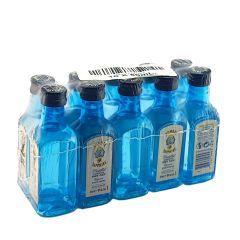 Mini Gin Bombay Sapphire Plástico 5 cl (Pacote 10 garrafas)