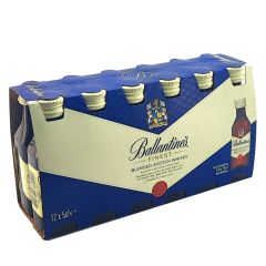 Mini Whisky Ballantines 5 cl (Pacote 12 garrafas)