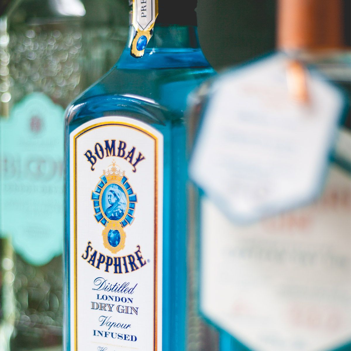 Mini botellas, botellitas miniatura Bombay Sapphire Gin
